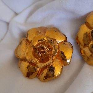 BIG chanel vintage earrings
